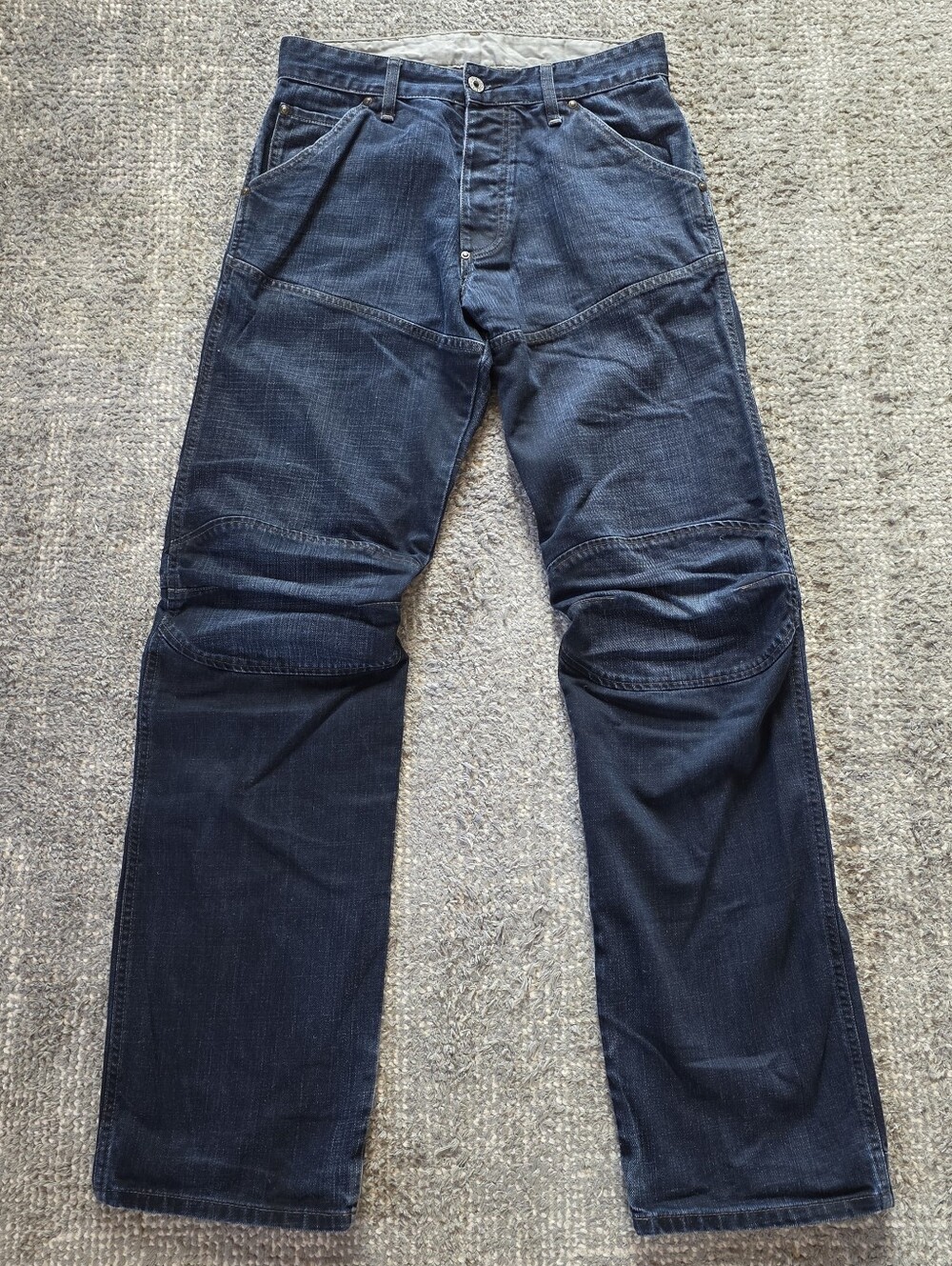 G-Star RAW 5620 Loose Jeans Mens 30x34 3D Moto Knee Dark Wash Y2K Denim
